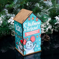 Домик чайный «Мышонок и снеговик» - Фото 1