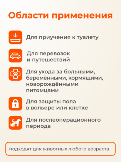 Впитывающие пелёнки с угольным фильтром на липучках для собак и кошек «Black Edition»