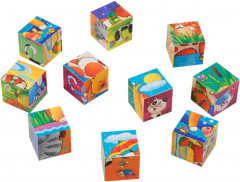 Кубики умные в поддончике «Весёлые котики» - Фото 2
