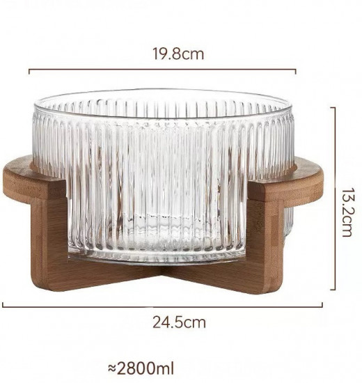 Салатник на бамбуковой подставке