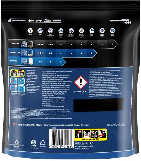 Капсулы для посудомоечных машин «Лимон»