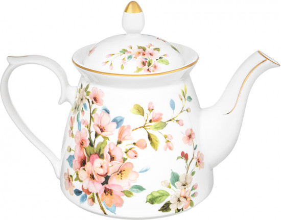 Чайник «Яблоневый цвет на белом»