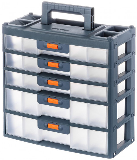 Ящик-органайзер для инструментов пятисекционный «Эксперт»