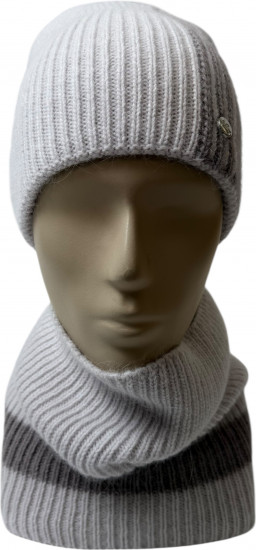 Комплект женский с шапкой и хомутом