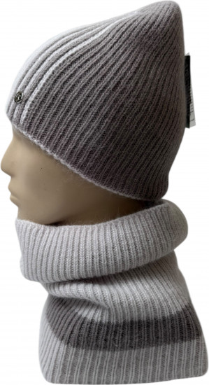 Комплект женский с шапкой и хомутом