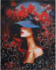 Картина по номерам с глиттером «Загадочность» - Фото 6