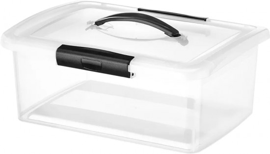 Ящик для хранения с защелками и ручкой «Визион»