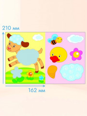 Аппликации. Для самых маленьких. Кроха-утёнок. Любимые игрушки. Мишка Топтыжка. Комплект из 4 книг - Фото 4