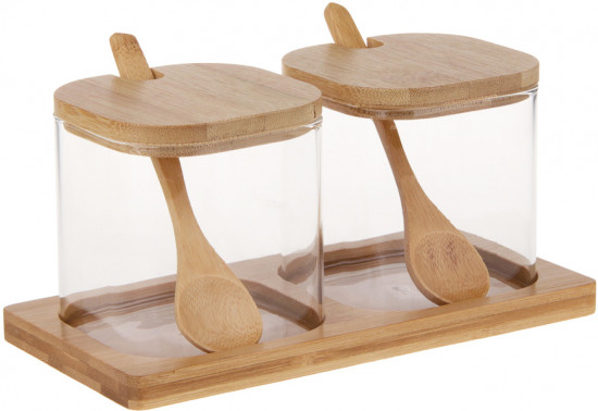 Набор банок для хранения «Вуд»