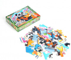 Макси-пазлы «Панды в машинках» - Фото 1