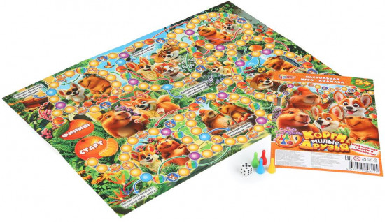 Настольная игра-ходилка «Корги и милые друзья»