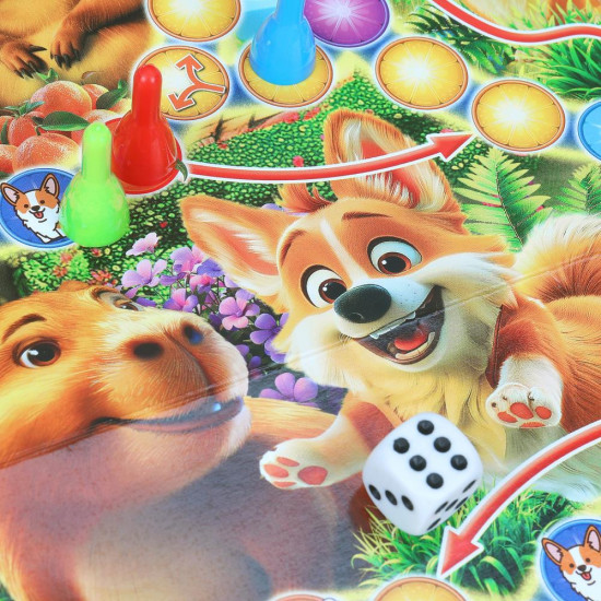 Настольная игра-ходилка «Корги и милые друзья»