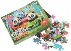 Пазл «Панды в машинках» - Фото 1