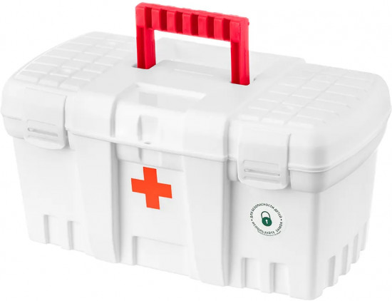 Контейнер-аптечка с защелкой и ручкой