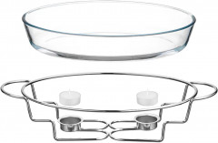 Мармит с крышкой на подставке - Фото 4