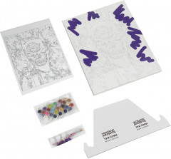 Картина по номерам с глиттером «Женщина-кошка» - Фото 3