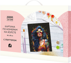 Картина по номерам с глиттером «Драйв» - Фото 1