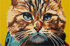 Картина по номерам с глиттером «Кот-самурай» - Фото 8