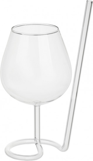 Бокал с ножкой-трубочкой