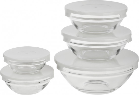 Набор салатников с крышкой