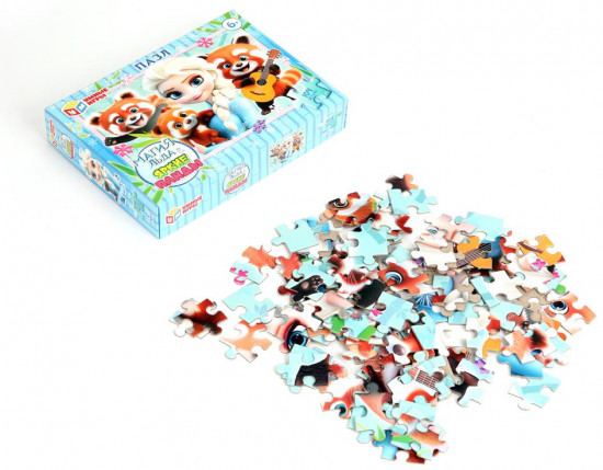 Пазл «Магия льда & Яркие панды»