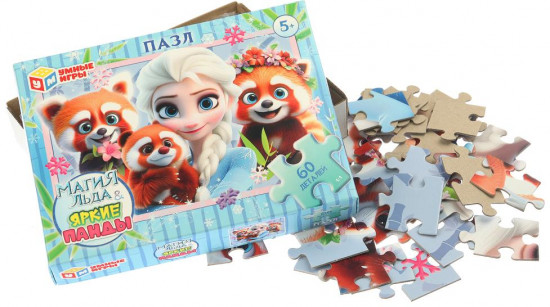 Пазл «Магия льда & Яркие панды»