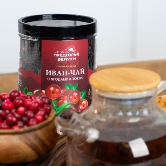 Иван-чай ферментированный с ягодами клюквы