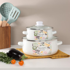 Набор кастрюль с крышкой «Овощной микс» - Фото 8
