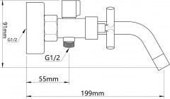 Смеситель для ванны «Кристалл» - Фото 9