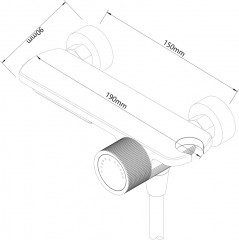 Смеситель для ванны с душем - Фото 7