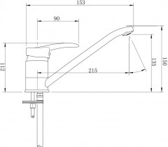 Смеситель для кухни «Мира» - Фото 5