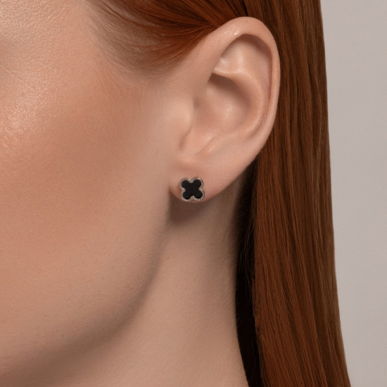 Серьги из серебра с эмалью