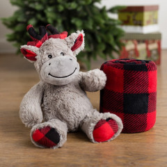 Плед с игрушкой «Новогодний олень» - Фото 1