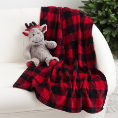 Плед с игрушкой «Новогодний олень» - Фото 2