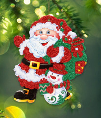 Набор подвесок «Санта и Снеговик» - Фото 1