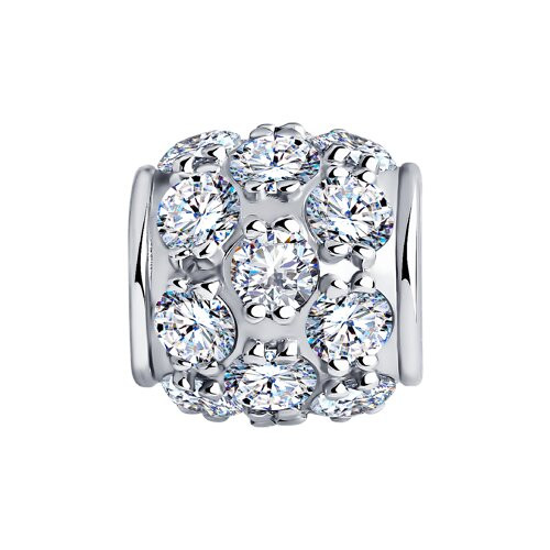 Подвеска из серебра с фианитами