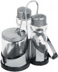 Набор для соли, перца и горчицы с салфетницей «Комфорт» - Фото 2