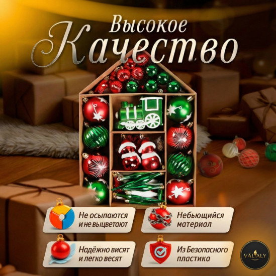 Набор ёлочных игрушек