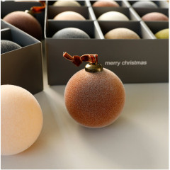 Набор бархатных ёлочных шаров - Фото 3