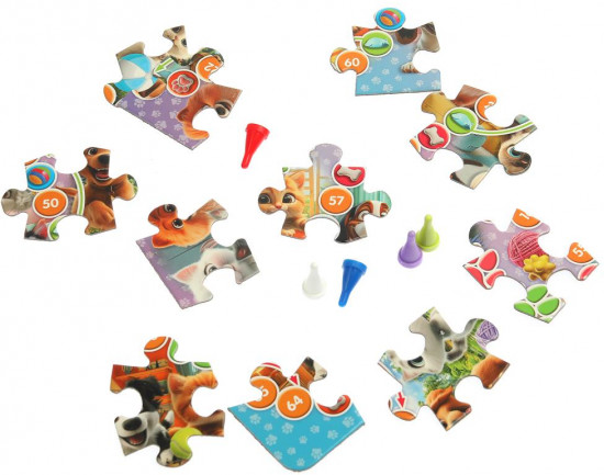 Пазл-ходилка «Котята и щенки»