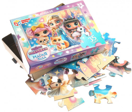 Макси-пазлы «Магия льда и Весёлые подружки»