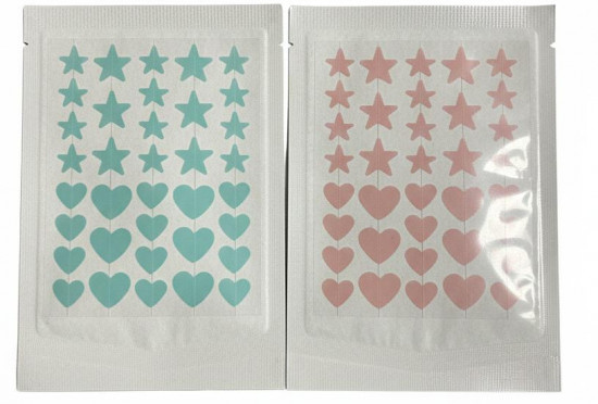 Пластыри от акне в виде сердец и звезд