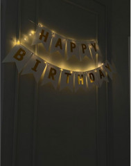 Растяжка флажков с гирляндой «Happy Birthday» - Фото 2