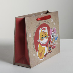 Пакет крафтовый «Больше классных друзей» - Фото 1