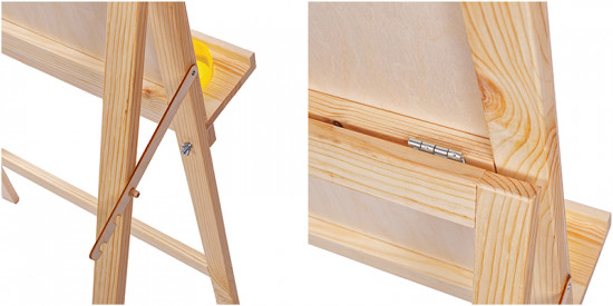 Мольберт напольный со съемными полками и стаканами «Хлопушка»