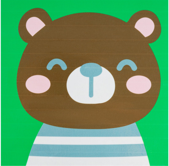 Аппликация помпонами «Мишка»