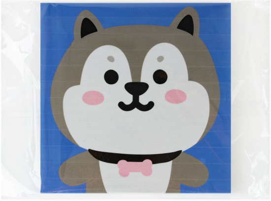 Аппликация помпонами «Хаски»