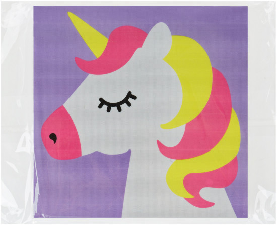 Аппликация помпонами «Единорог»