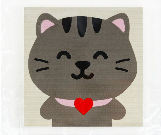 Аппликация помпонами «Котик»