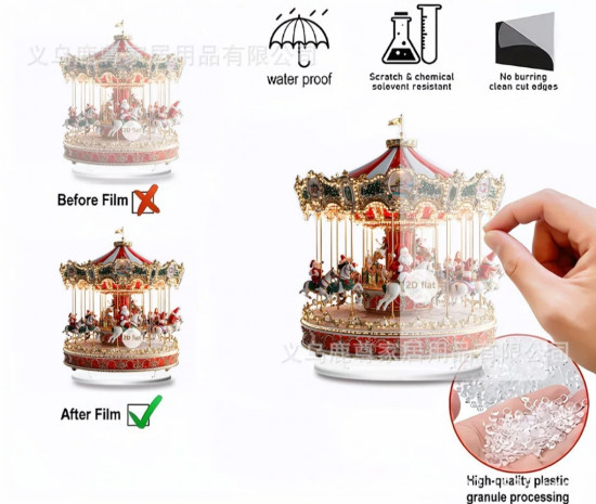 Акриловая статуэтка на подставке «Новогодняя карусель»